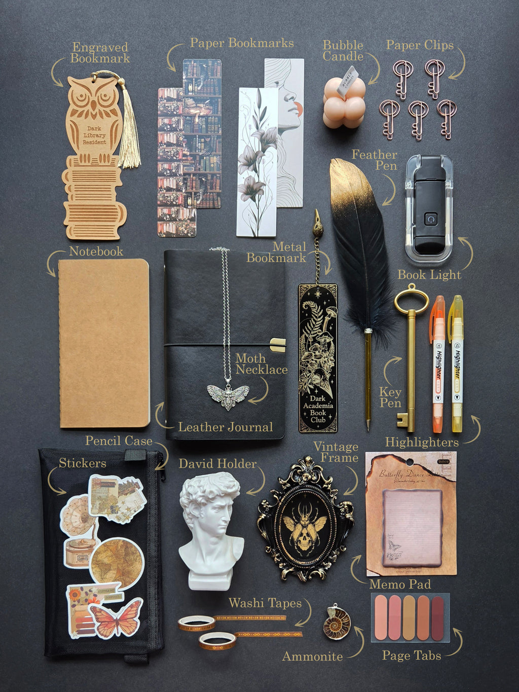 Dark Academia Stationery Gift Box
