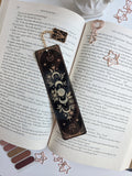 Celestial Moon Phases Metal Bookmark. Gold